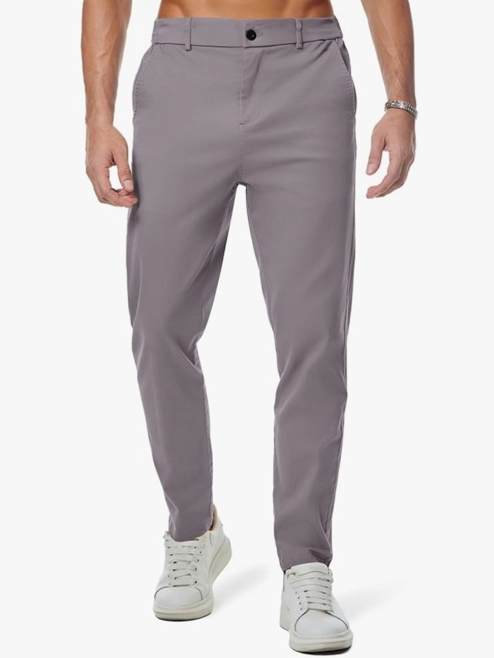 💙Men's Gray Slim Chino Pants